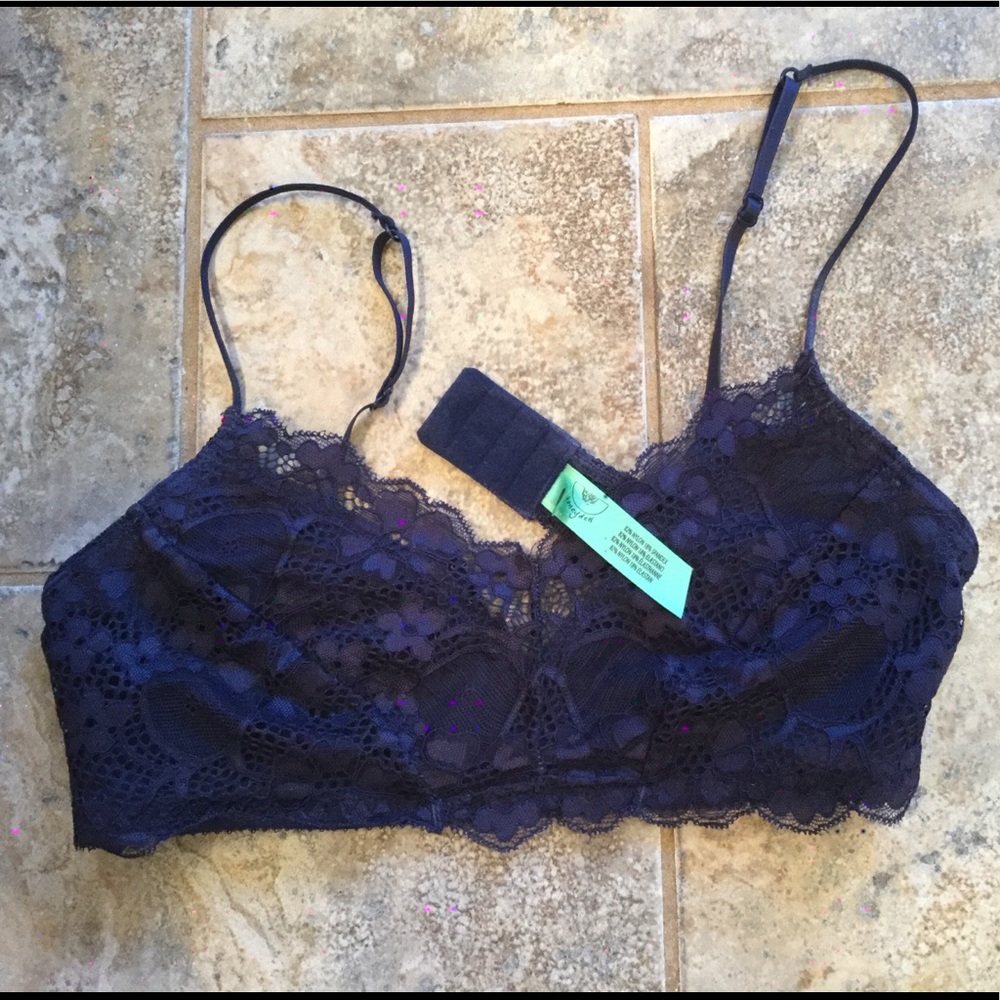 Honeydew Navy Bralette
